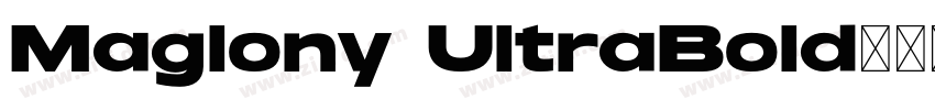 Maglony UltraBold字体转换